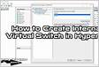How to use internal switch in Hyper-